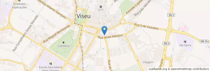 Mapa de ubicacion de Junta de Freguesia de Viseu en Portekiz, Centro, Viseu, Viseu Dão-Lafões, Viseu, União Das Freguesias De Viseu.