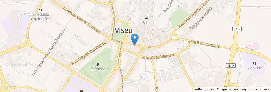 Mapa de ubicacion de Mesa d'Alegria en Portugal, Centro, Viseu, Viseu Dão-Lafões, Viseu, União Das Freguesias De Viseu.