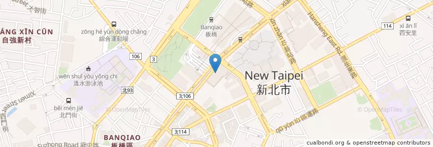 Mapa de ubicacion de 1010湘 en Тайвань, Новый Тайбэй, 板橋區.