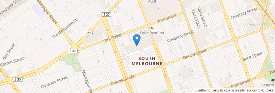 Mapa de ubicacion de Mama Tran Dumpling en Australië, Victoria, City Of Port Phillip.