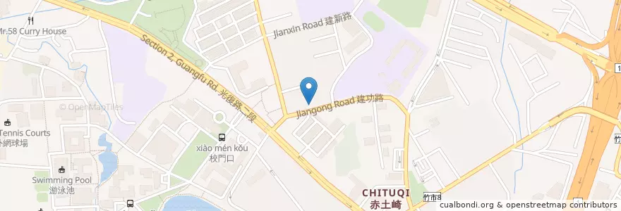 Mapa de ubicacion de 潮味決湯滷合作社 en Taiwan, 臺灣省, Hsinchu, 東區.