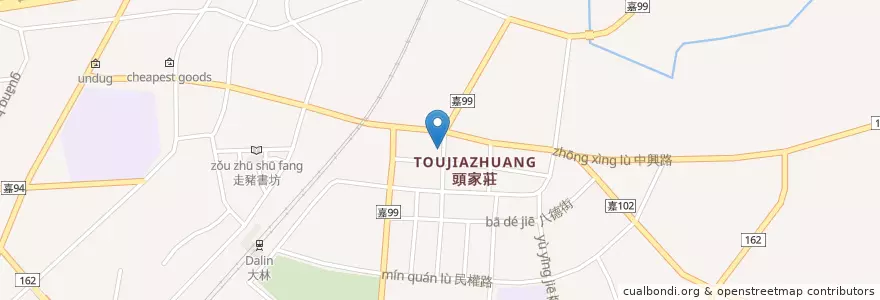 Mapa de ubicacion de 一富藥局 en Taïwan, Province De Taïwan, Comté De Chiayi, 大林鎮.