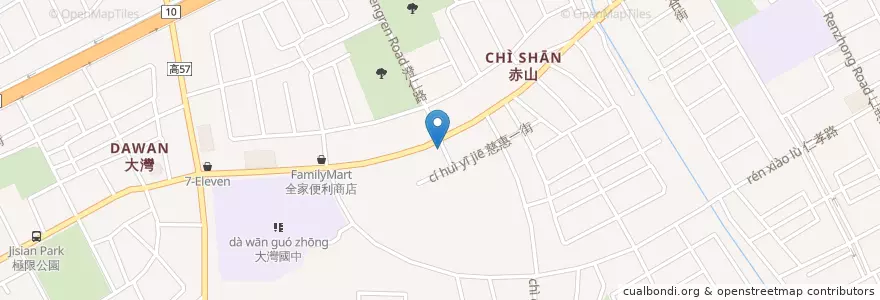 Mapa de ubicacion de 大上海 en Тайвань, Гаосюн, 仁武區.