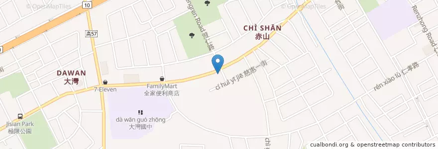 Mapa de ubicacion de 新百齡排骨大王 en 臺灣, 高雄市, 仁武區.
