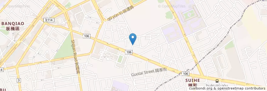 Mapa de ubicacion de 稼咖啡 en Taiwan, Nuova Taipei, Distretto Di Banqiao.