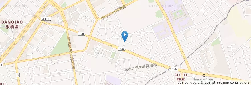 Mapa de ubicacion de 稼咖啡 en Taiwán, Nuevo Taipéi, 板橋區.