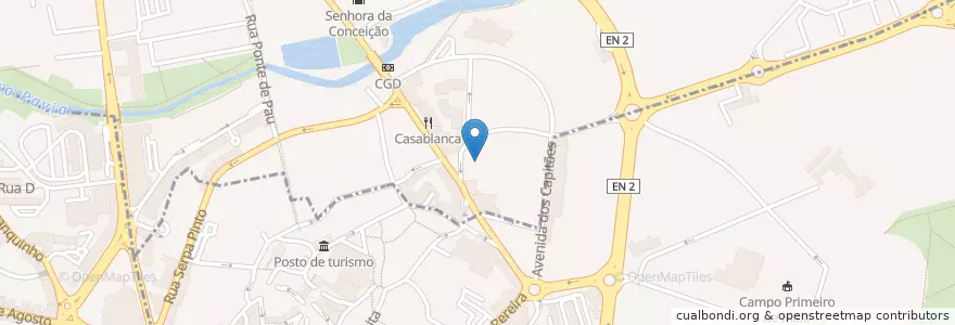 Mapa de ubicacion de União das Freguesias de Viseu en ポルトガル, Centro, Viseu, Viseu Dão-Lafões, Viseu, União Das Freguesias De Viseu.