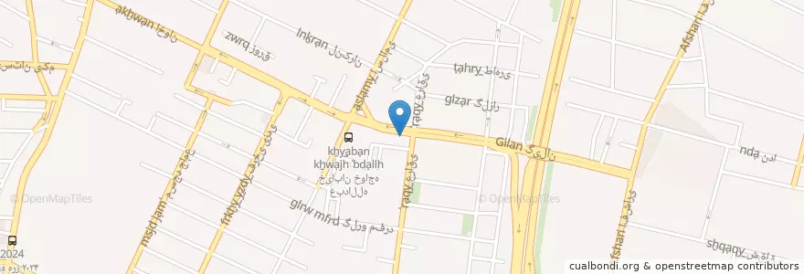 Mapa de ubicacion de داروخانه حاجی احمد en 이란, 테헤란, شهرستان تهران, 테헤란, بخش مرکزی شهرستان تهران.