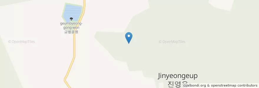 Mapa de ubicacion de 진영읍 en 韩国/南韓, 庆尚南道, 金海市, 진영읍.