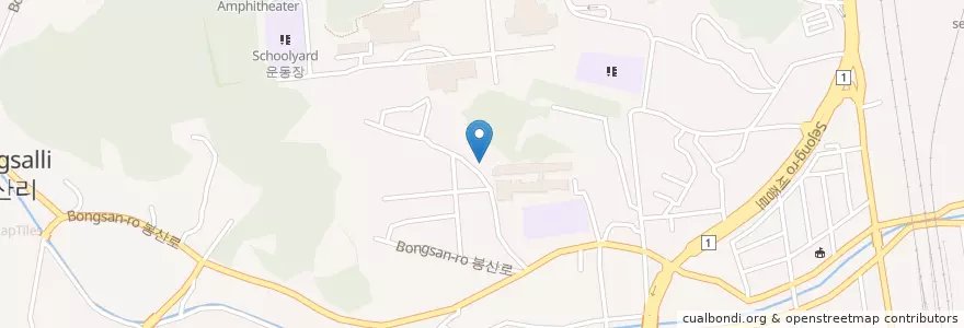 Mapa de ubicacion de 조치원읍 en Zuid-Korea, Sejong, 조치원읍.