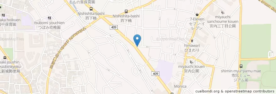Mapa de ubicacion de 宮内交番 en اليابان, كاناغاوا, 川崎市, 中原区.