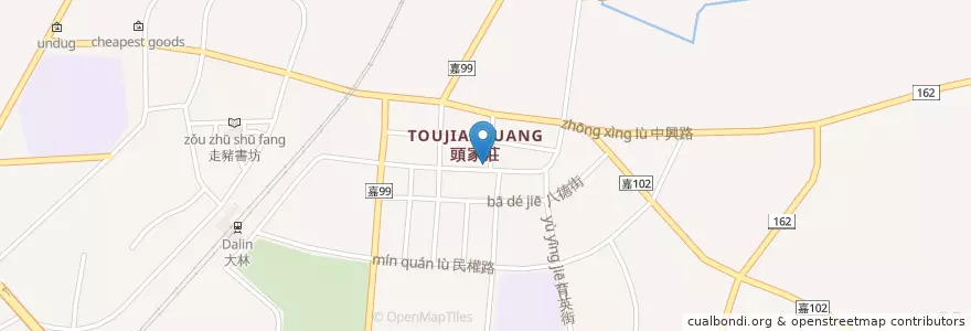 Mapa de ubicacion de A-bao house 大林店 en Taiwan, 臺灣省, 嘉義縣, 大林鎮.