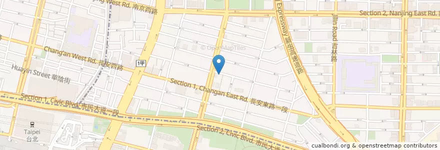 Mapa de ubicacion de Double V en تایوان, 新北市, تایپه, 中山區.