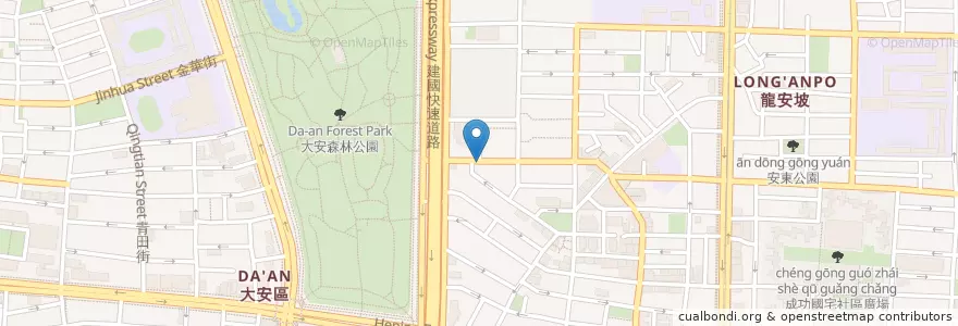 Mapa de ubicacion de 壹伍壹麵食館 en Taiwan, Nuova Taipei, Taipei, 大安區.