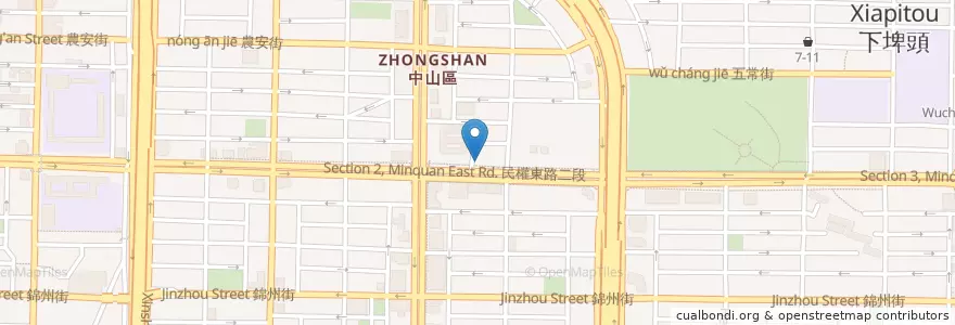 Mapa de ubicacion de 喜福緣素餅專賣店 en Taiwan, 新北市, Taipei, 中山區.