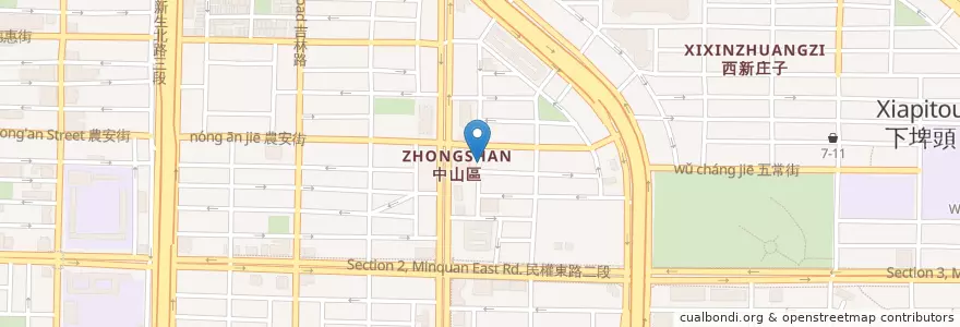 Mapa de ubicacion de 巧沛東方美 en 臺灣, 新北市, 臺北市, 中山區.