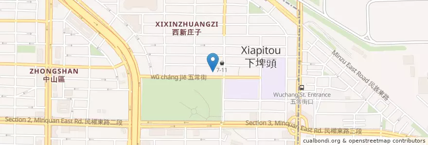 Mapa de ubicacion de 伙房台日私藏料理 en تایوان, 新北市, تایپه, 松山區.