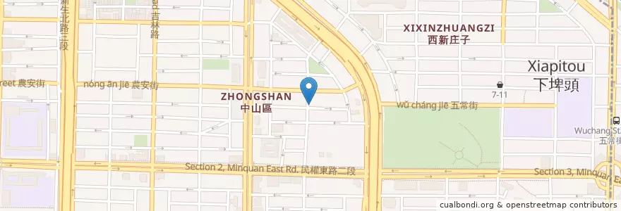Mapa de ubicacion de 重‧烘爐火炭羊肉爐 en 臺灣, 新北市, 臺北市, 中山區.