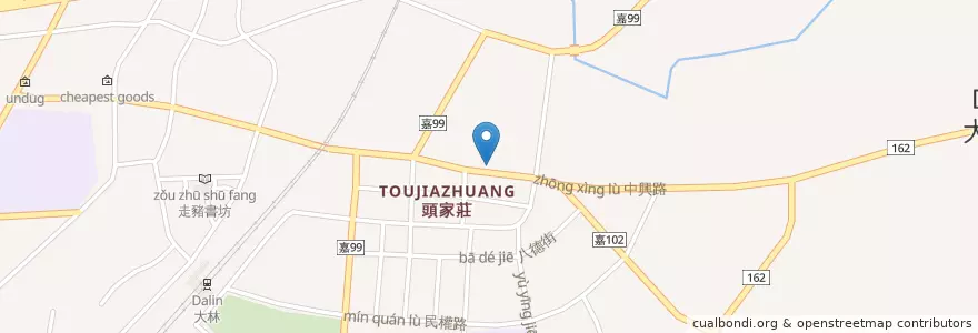 Mapa de ubicacion de 高牙醫診所 en 台湾, 台湾省, 嘉義県, 大林鎮.