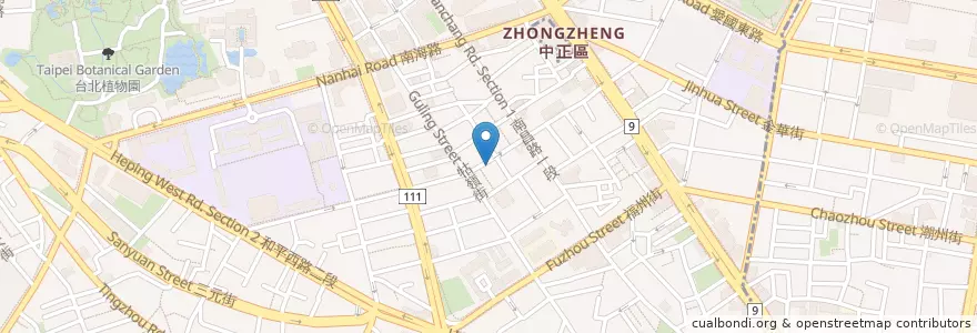 Mapa de ubicacion de 京華樓餐廳 en Taiwan, Nuova Taipei, Taipei, 中正區.