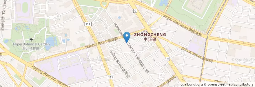 Mapa de ubicacion de 阿助水餃 en 臺灣, 新北市, 臺北市, 中正區.