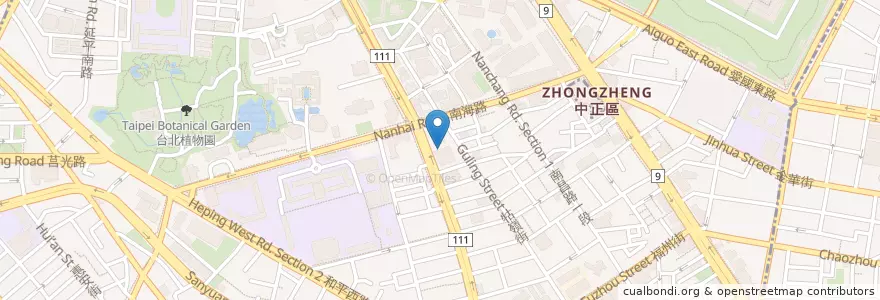 Mapa de ubicacion de 農人餐桌 en Taiwan, 新北市, Taipé, 中正區.