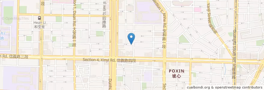 Mapa de ubicacion de TAMED FOX en 臺灣, 新北市, 臺北市, 大安區.