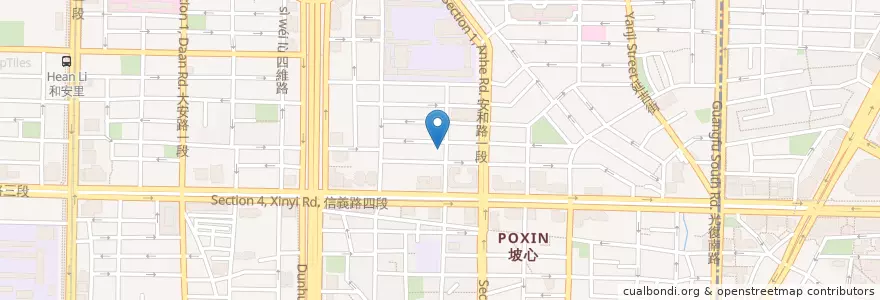 Mapa de ubicacion de 粹鍋 Shabu Shabu en Taiwan, New Taipei, Taipei, Da'an District.