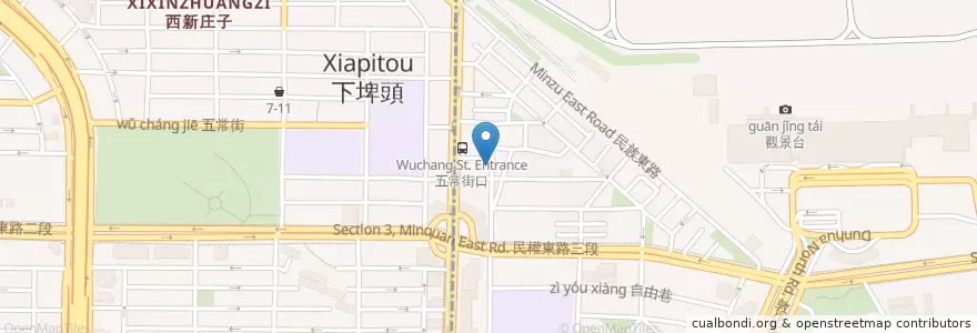 Mapa de ubicacion de 阿志飯團 en 타이완, 신베이 시, 타이베이시, 쑹산 구.