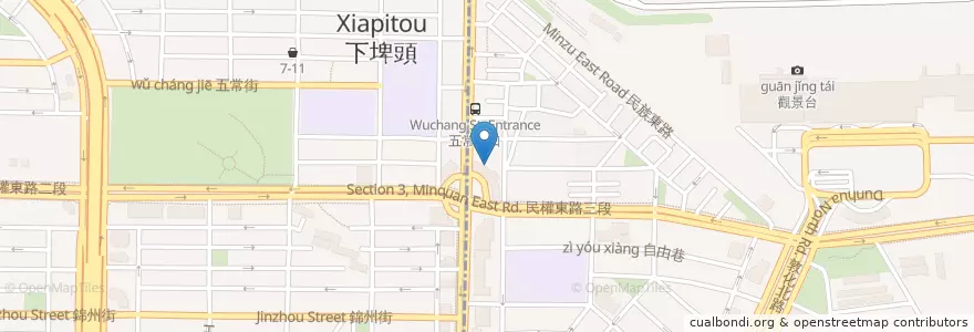 Mapa de ubicacion de 陶板屋 en Taiwán, Nuevo Taipéi, Taipéi, 松山區.