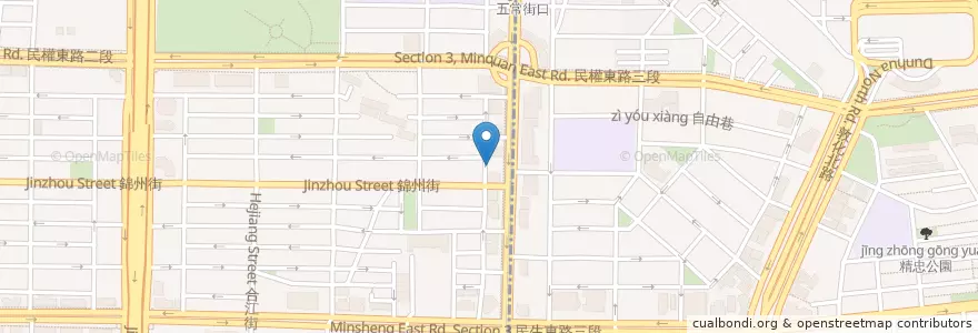 Mapa de ubicacion de 造飛雞 en 台湾, 新北市, 台北市, 松山区.