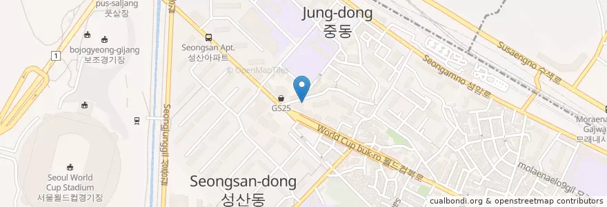 Mapa de ubicacion de 동의보감 한의원 en Coreia Do Sul, Seul, 마포구.
