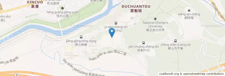 Mapa de ubicacion de 異饗食堂 en 臺灣, 新北市, 臺北市, 文山區.
