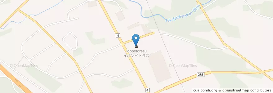 Mapa de ubicacion de イオンペトラス en 日本, 岩手県, 胆沢郡, 金ケ崎町.