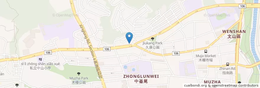 Mapa de ubicacion de 滷味小舖 en Taiwan, Nuova Taipei, Taipei, 文山區.