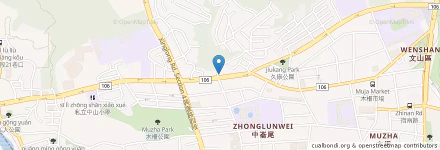 Mapa de ubicacion de 好棒棒食堂 en 台湾, 新北市, 台北市, 文山区.