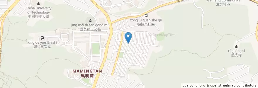 Mapa de ubicacion de 蓁的飯館 en Тайвань, Новый Тайбэй, Тайбэй, 文山區.
