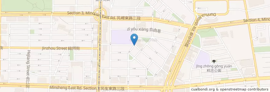 Mapa de ubicacion de 牧牧沙拉 en Тайвань, Новый Тайбэй, Тайбэй, 松山區.