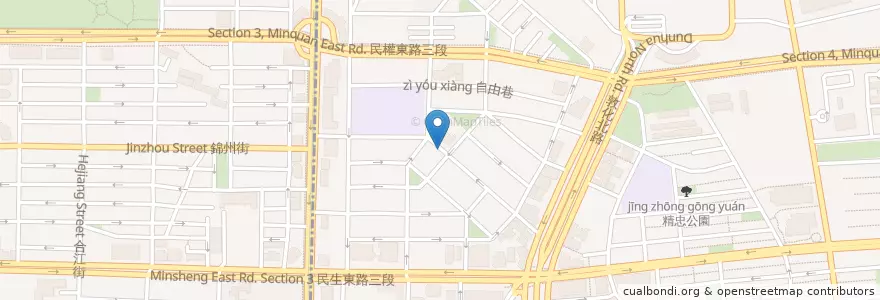 Mapa de ubicacion de ZADON en Taiwan, 新北市, Taipé, 松山區.