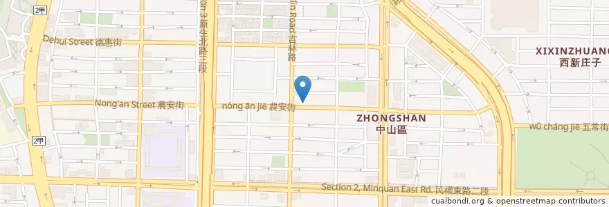 Mapa de ubicacion de 小樹台越餐館 en Taiwan, 新北市, Taipei, 中山區.