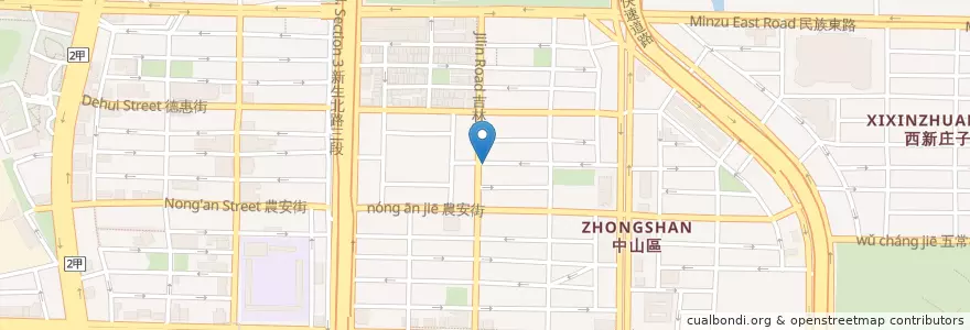 Mapa de ubicacion de 八方雲集 en Taiwan, Nuova Taipei, Taipei, Distretto Di Zhongshan.