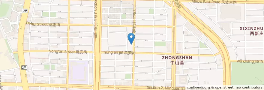 Mapa de ubicacion de 金品饅頭 en Tayvan, 新北市, Taipei, 中山區.