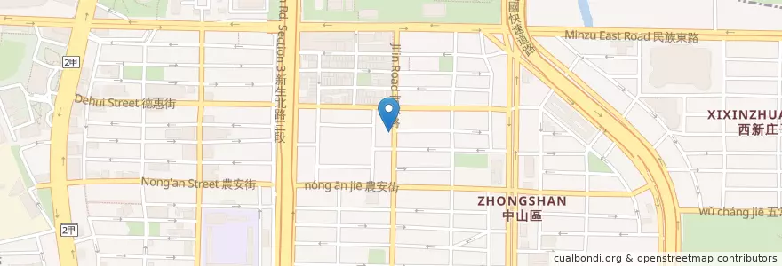 Mapa de ubicacion de 小酌之家 en 臺灣, 新北市, 臺北市, 中山區.
