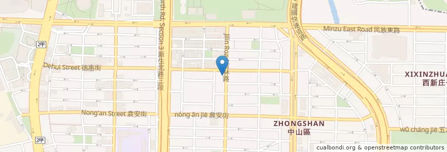 Mapa de ubicacion de 吉林三民土羊專賣店 en Taïwan, Nouveau Taipei, Taipei, District De Zhongshan.