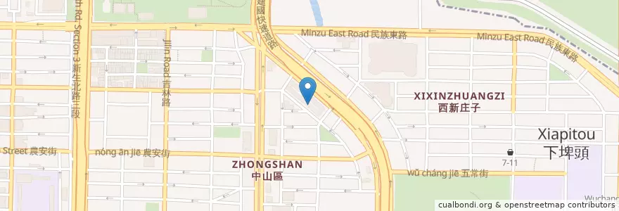 Mapa de ubicacion de 軒火鍋 en Taiwan, 新北市, Taipé, 中山區.
