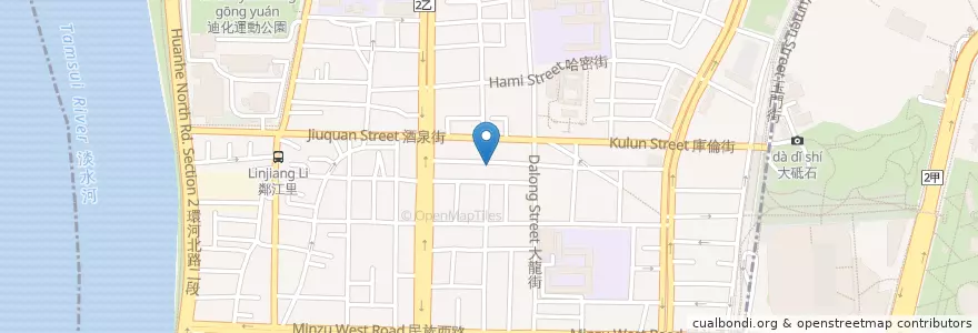 Mapa de ubicacion de 裴記水餃 en 臺灣, 新北市, 臺北市, 大同區.