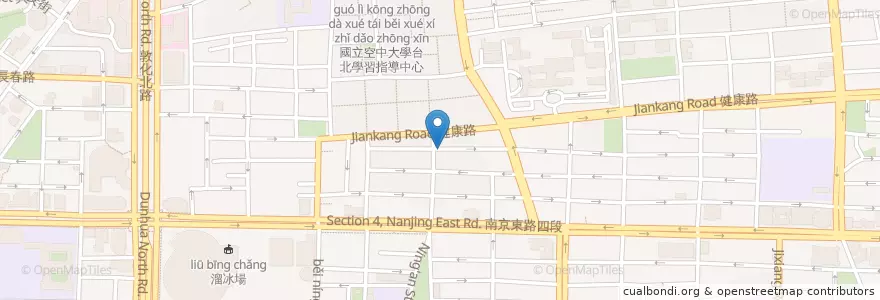 Mapa de ubicacion de 麵麵聚到 en 타이완, 신베이 시, 타이베이시, 쑹산 구.
