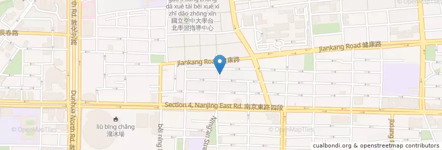 Mapa de ubicacion de 正宗老陳牛肉麵 en 타이완, 신베이 시, 타이베이시, 쑹산 구.