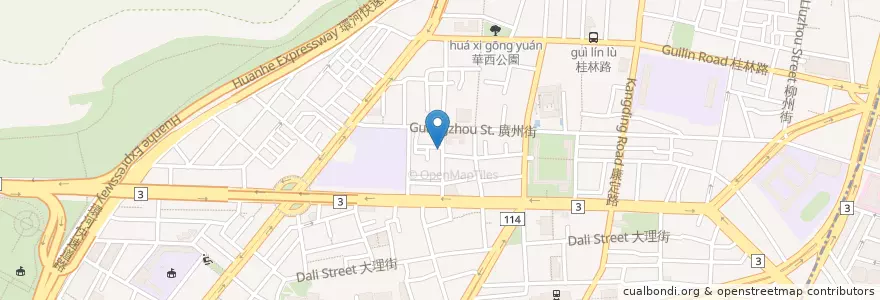 Mapa de ubicacion de 原汁排骨湯 en Taiwan, 新北市, Taipei, 萬華區.