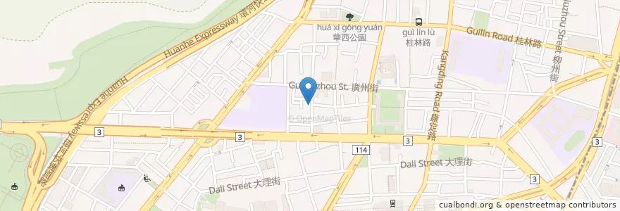 Mapa de ubicacion de 萬華麻油雞 en 타이완, 신베이 시, 타이베이시, 완화 구.